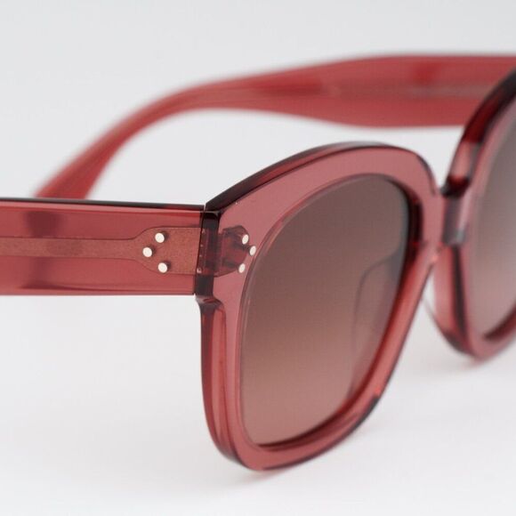 NEW Celine CL4002UN 74T Rose Pink Gradient Bordeaux Geometric Women Sunglasses - Picture 7 of 10